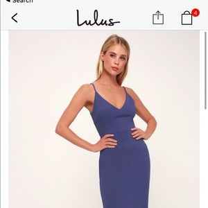 Lulu’s Slate Blue Maxi Dress